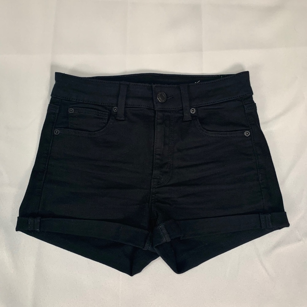 Black American Eagle high waisted Jean shorts